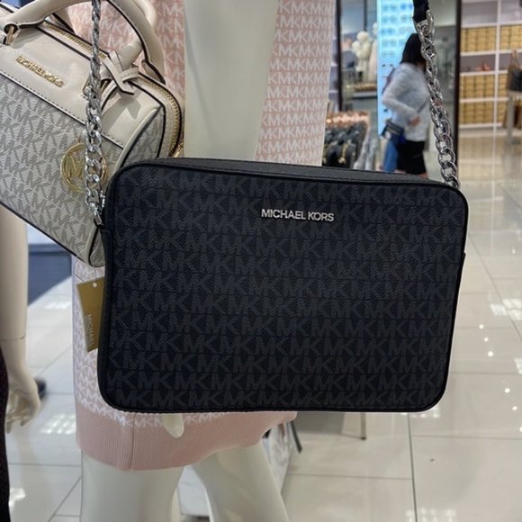 Michael Kors Large Jet Set Item East West Crossbody Black - Picture 3 of 16